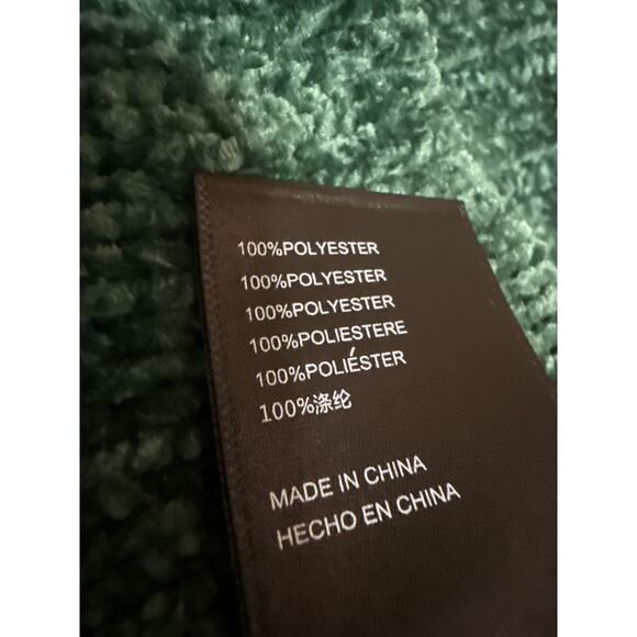 Urban Outfitters Daria Double Take Chenille Green Turtleneck Cropped Sweater XS - Picture 4 of 4